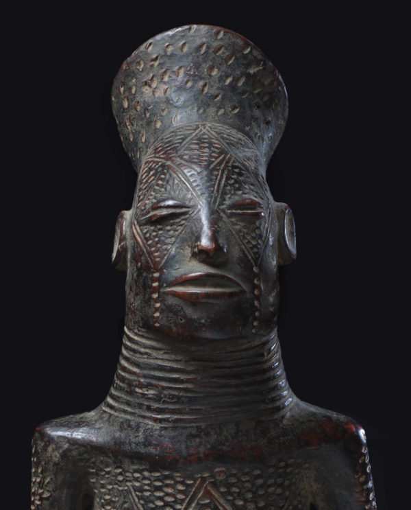 Contenitore brocca in terracotta R.D.C. Mangbetu P0048 - Art Primitivo e contemporaneo - gallery Arts - arte primitiva africa - tribal art - shop - spoleto umbria