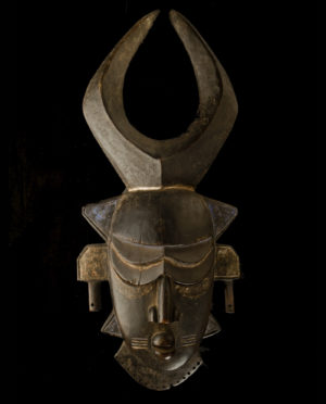 Maschera Costa d'Avorio Djimi Africa P0031 - Art Primitivo e contemporaneo - gallery Arts - arte primitiva africa - shop - spoleto umbria