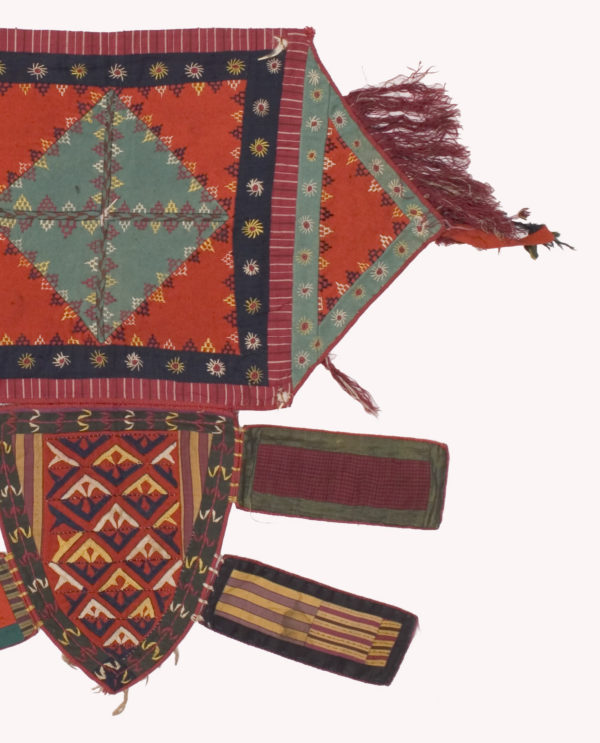 Tessuto decorativo (talismano) Turkmenistan P0081 - Art Primitivo e contemporaneo - gallery Arts - arte primitiva africa - tribal art - shop - spoleto umbria